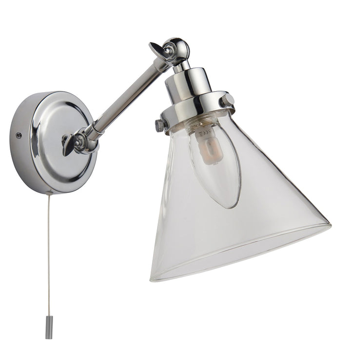 Faraday Bathroom Wall Light - Chrome Endon 6
