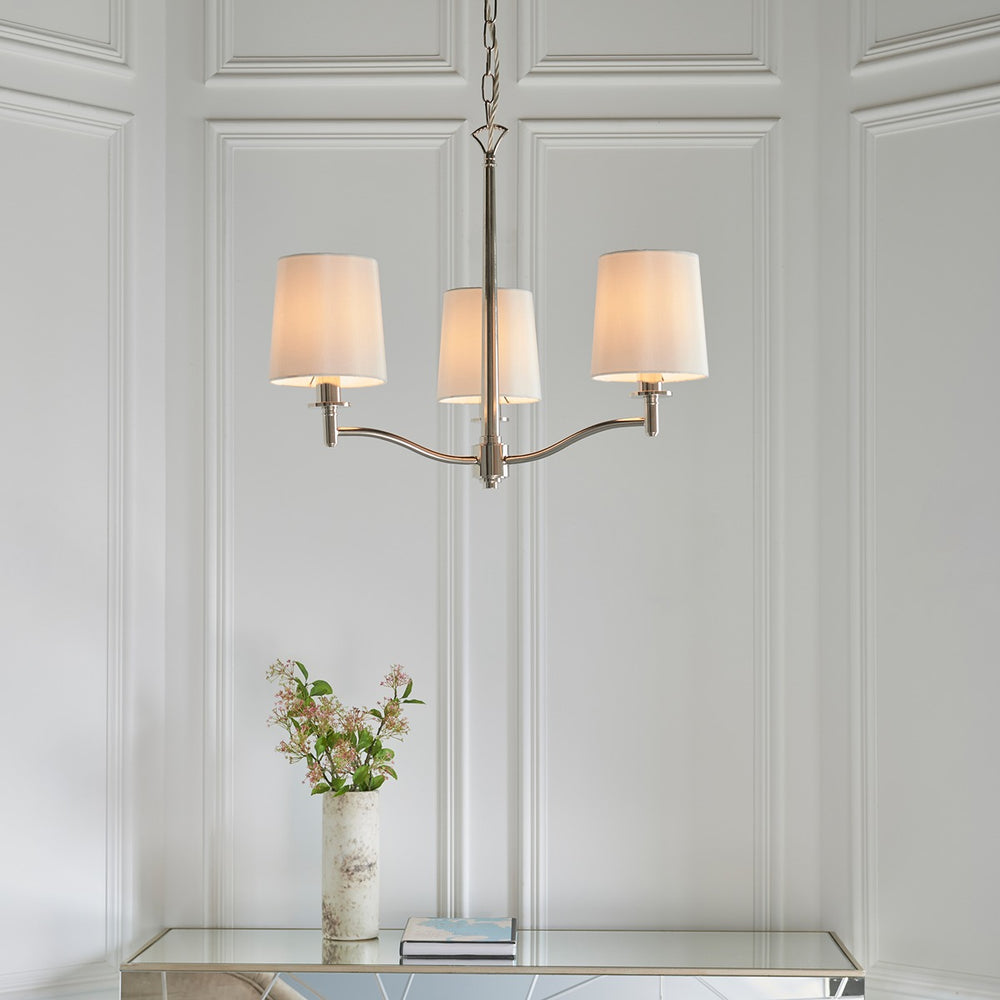 Ortona 3 Pendant Light - Nickel Endon 2