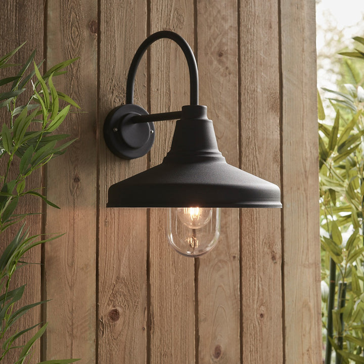 Farmhouse Outdoor Wall Light - Black Endon 2