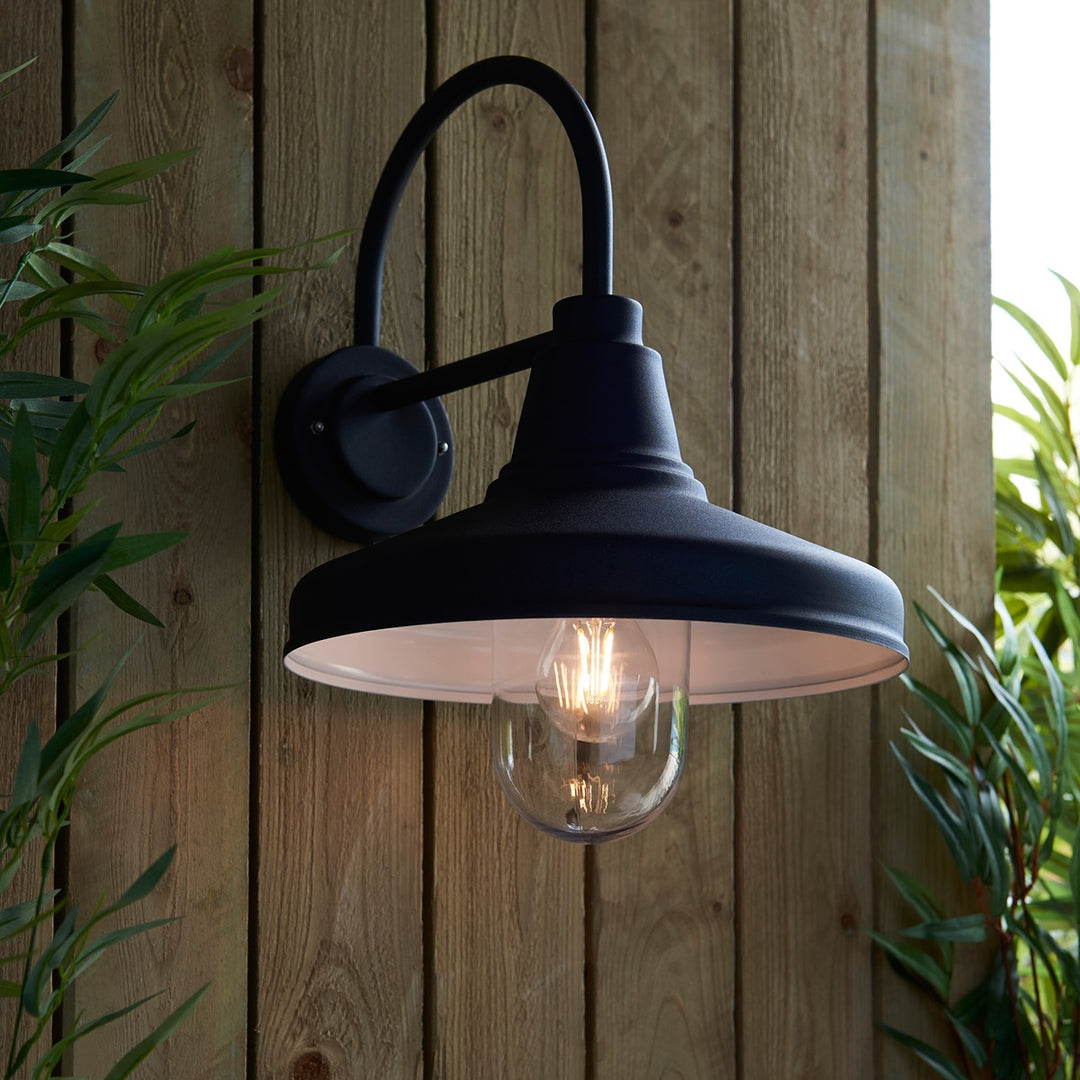 Farmhouse Outdoor Wall Light - Black Endon 3