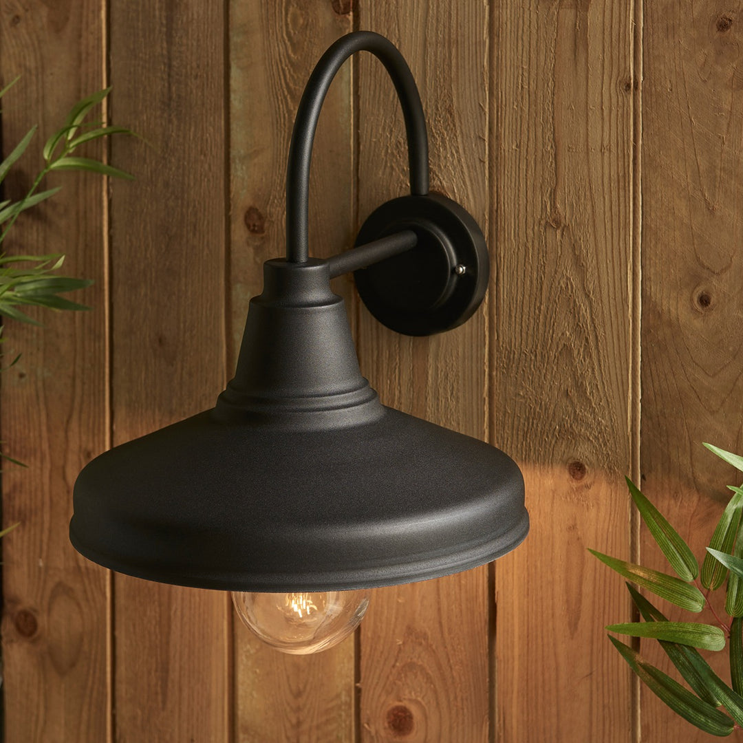 Farmhouse Outdoor Wall Light - Black Endon 4