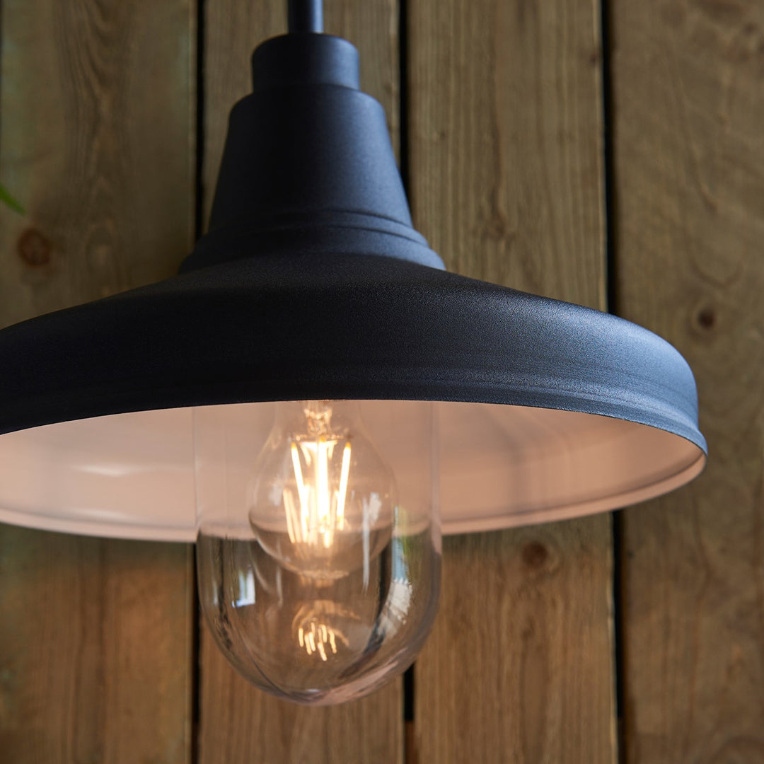 Farmhouse Outdoor Wall Light - Black Endon 5