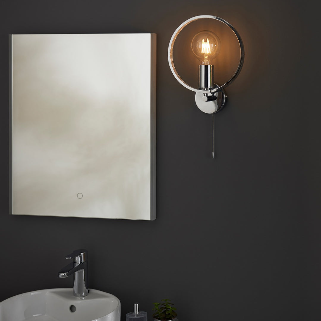 Merola Bathroom Wall Light - Chrome Endon 5