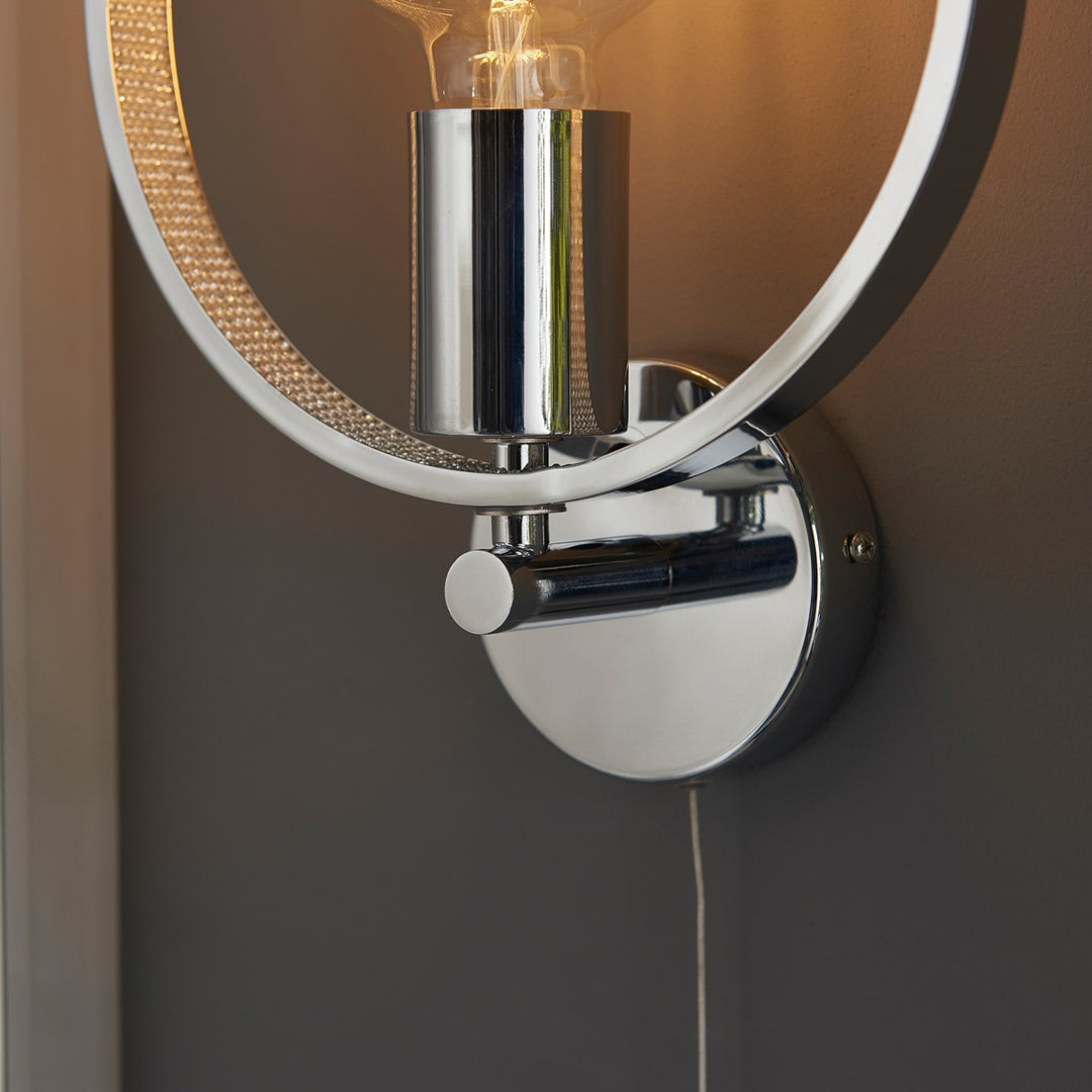 Merola Bathroom Wall Light - Chrome Endon 8