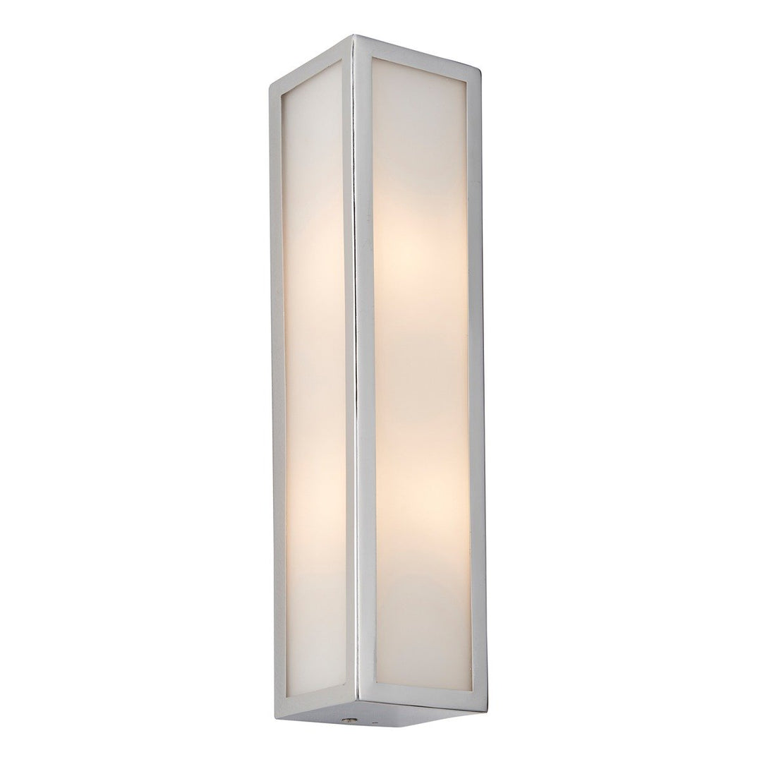 Newham Bathroom Frosted Wall Light - Chrome Endon 7