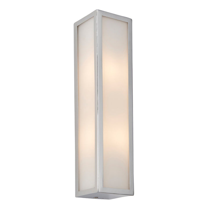 Newham Bathroom Frosted Wall Light - Chrome Endon 7