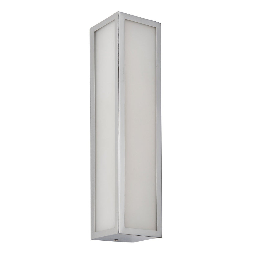 Newham Bathroom Frosted Wall Light - Chrome Endon 13
