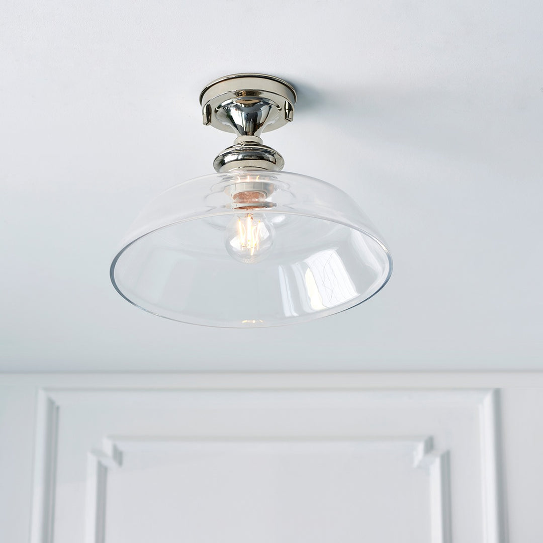 Barford Ceiling Light - Nickel & Clear Endon 4