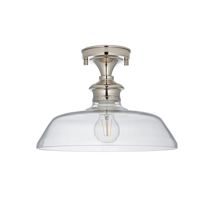 Barford Ceiling Light - Nickel & Clear Endon 7