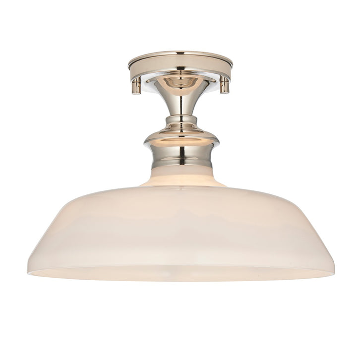 Barford Ceiling Light - Nickel & Opal Endon 1