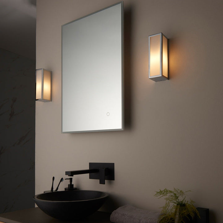 Newham Bathroom Frosted Wall Light - Chrome Endon 4