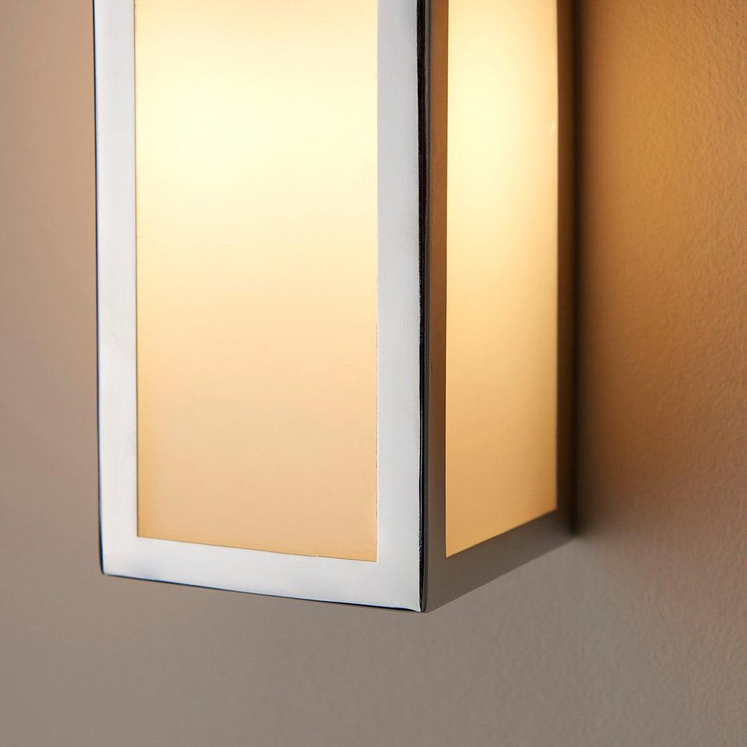 Newham Bathroom Frosted Wall Light - Chrome Endon 5