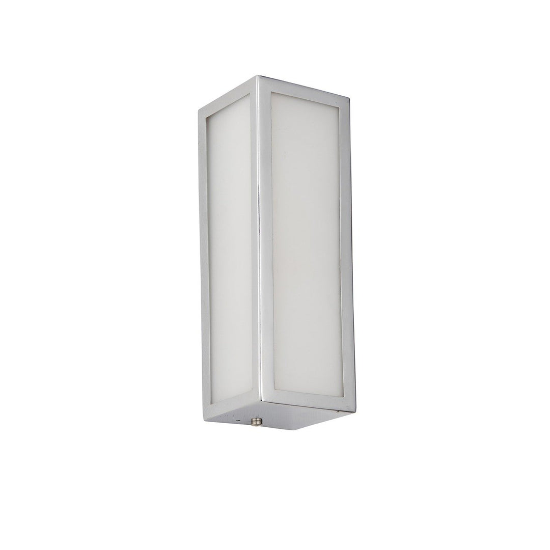 Newham Bathroom Frosted Wall Light - Chrome Endon 6