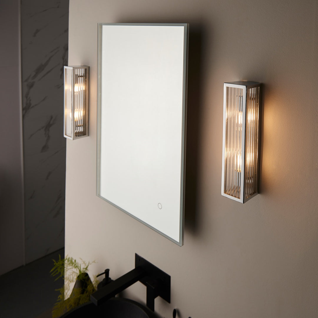 Newham Bathroom Clear Wall Light - Chrome Endon 5