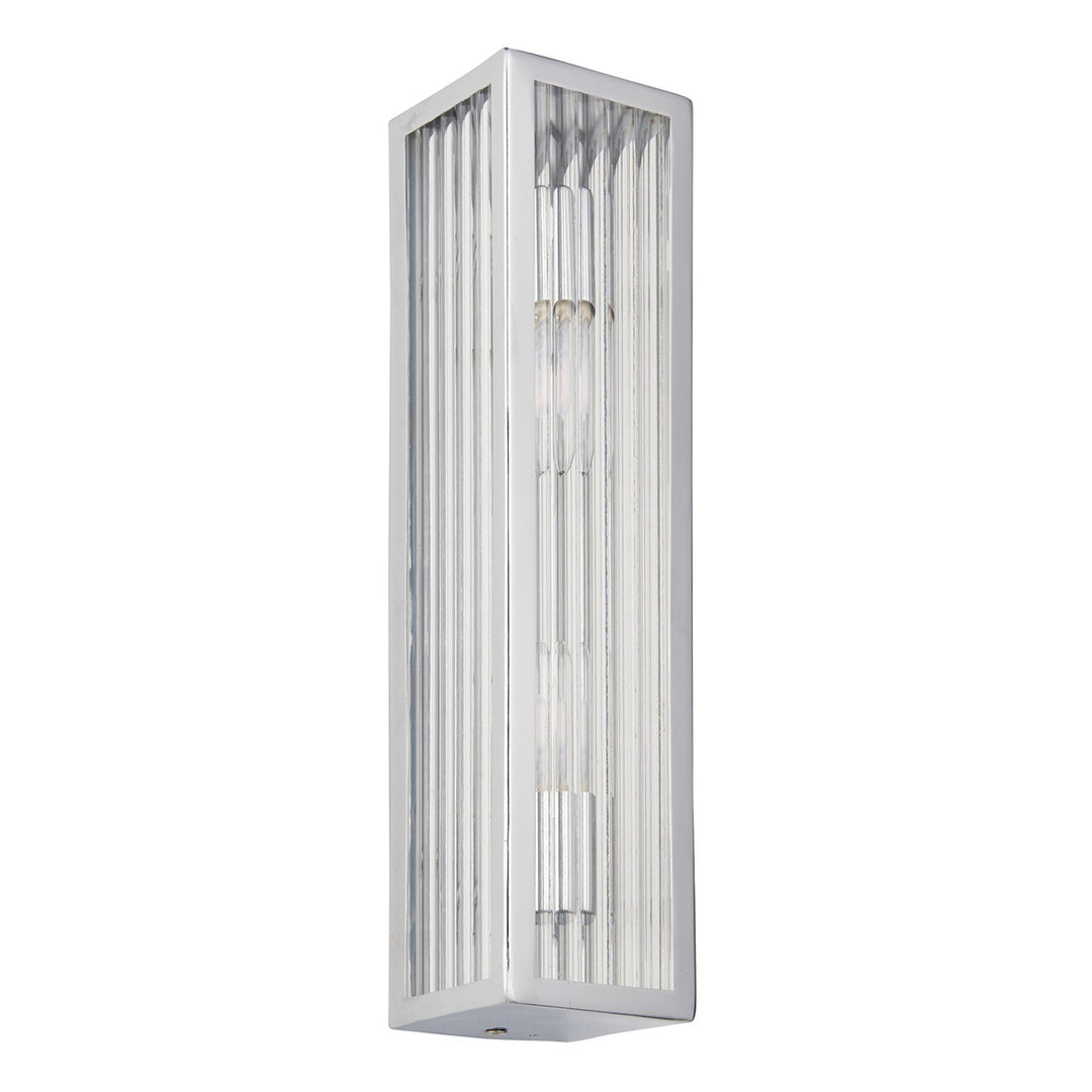 Newham Bathroom Clear Wall Light - Chrome Endon 7