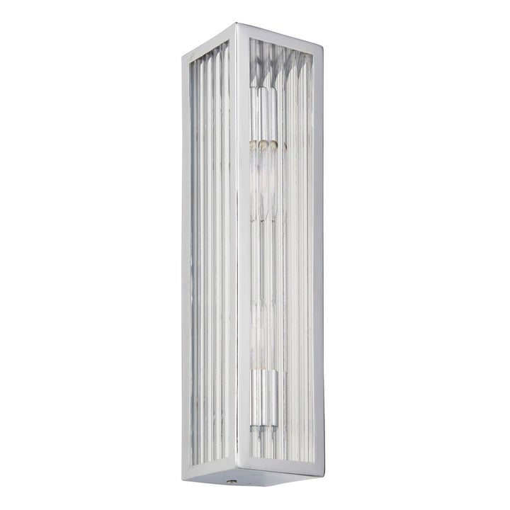 Newham Bathroom Clear Wall Light - Chrome Endon 7