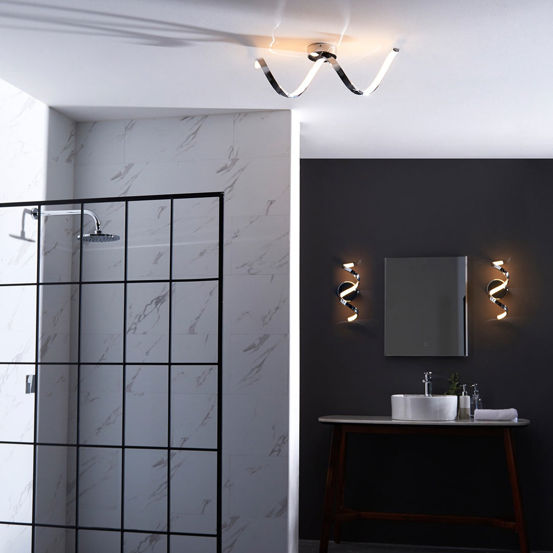 Astral Bathroom Wall Light - Chrome Endon 3