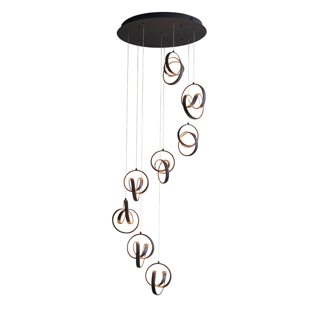 Cosma 8 Pendant Light - Black Endon 1
