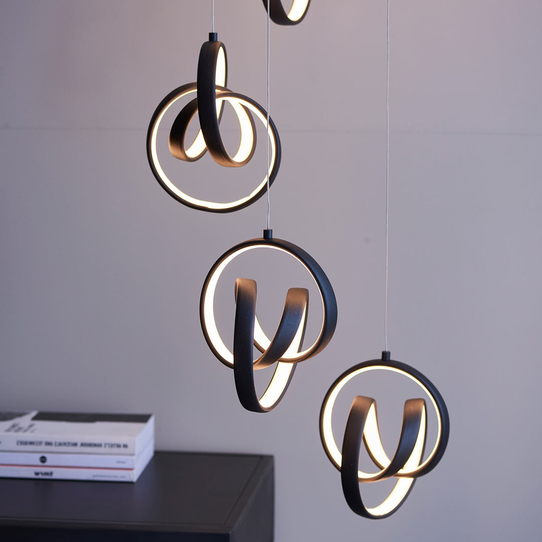 Cosma 8 Pendant Light - Black Endon 5