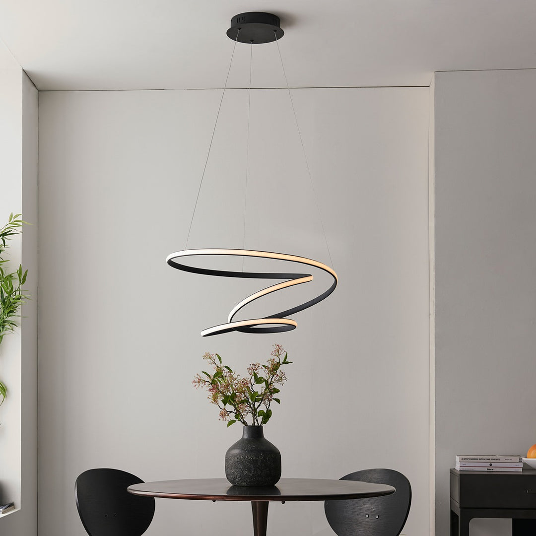 Dune Pendant Light - Black Endon 4