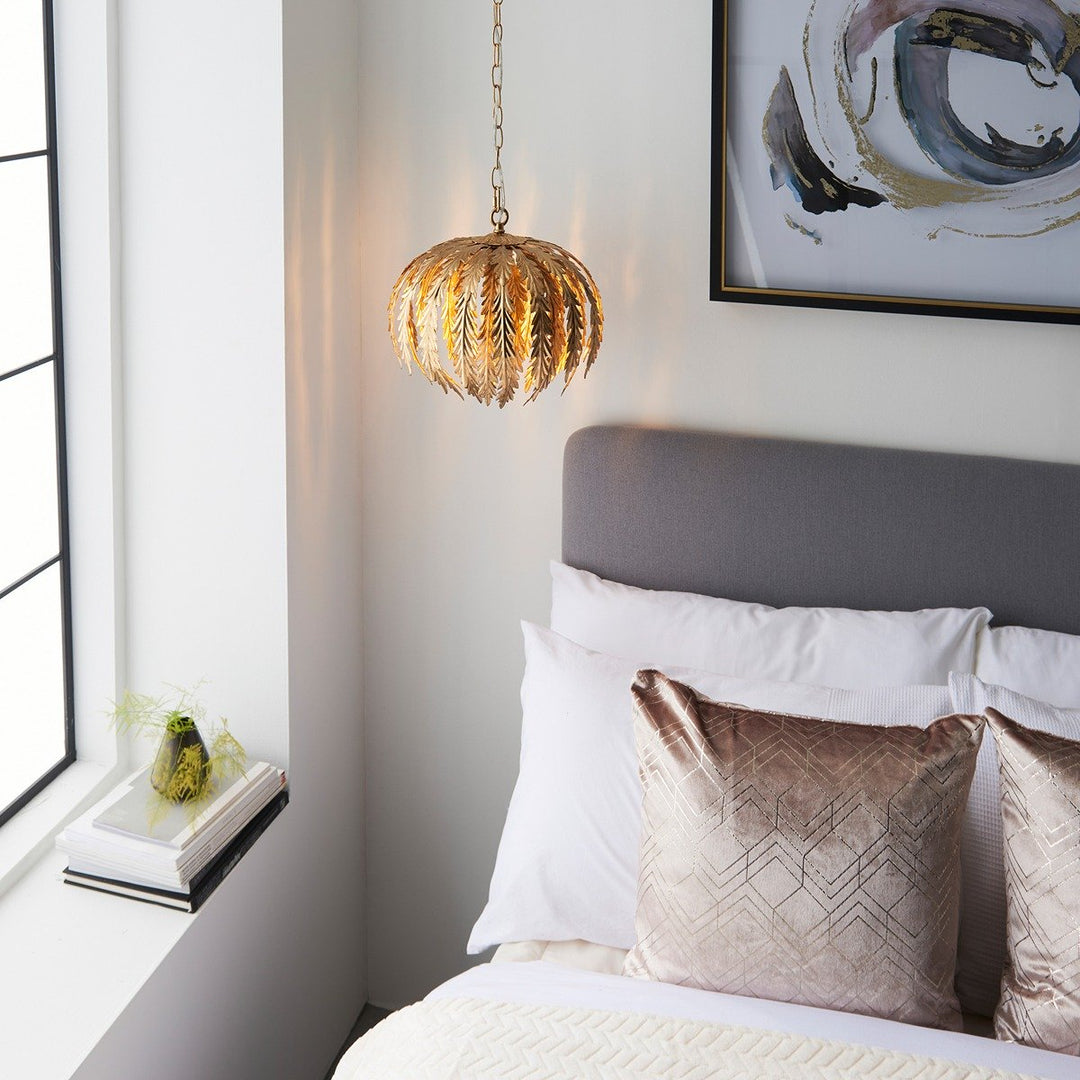 Delphine Leaf Pendant Light - Gold Endon 5