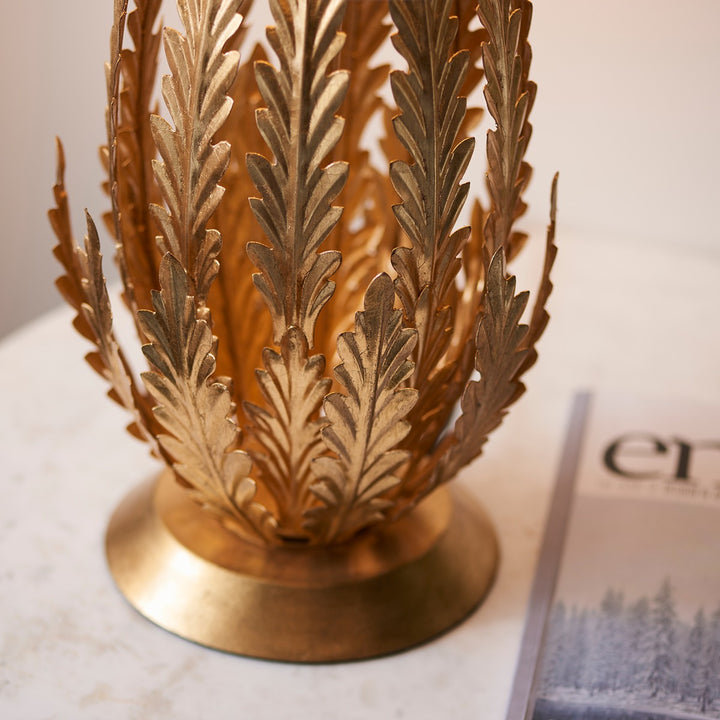 Delphine Leaf Table Lamp - Gold Endon 5