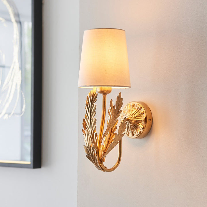 Delphine Leaf Wall Light - Gold Endon 2