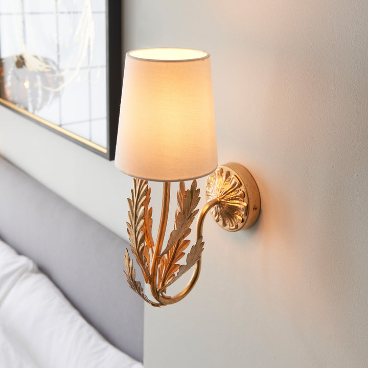 Delphine Leaf Wall Light - Gold Endon 6
