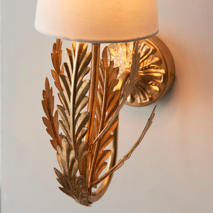 Delphine Leaf Wall Light - Gold Endon 7