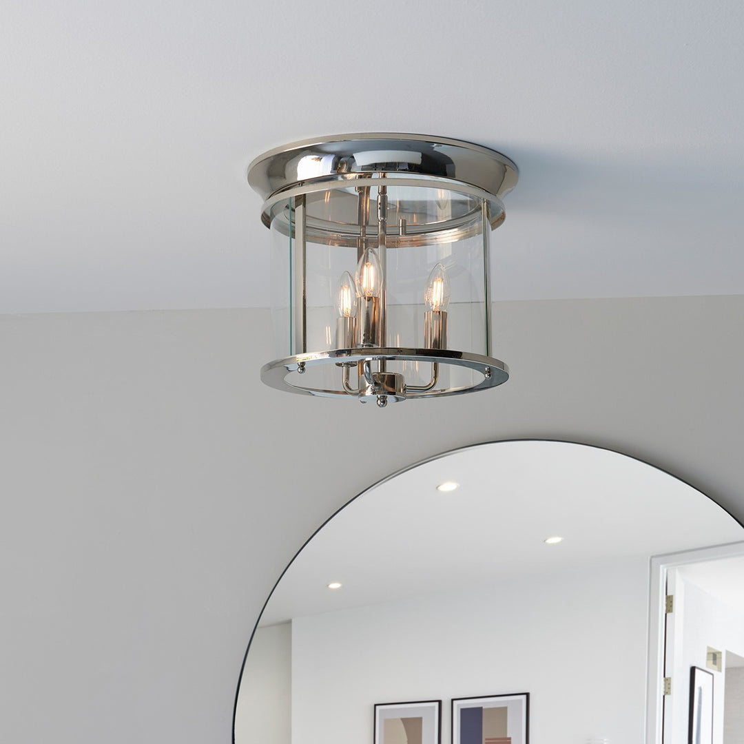 Hampworth 3 Ceiling Light - Silver Endon 4