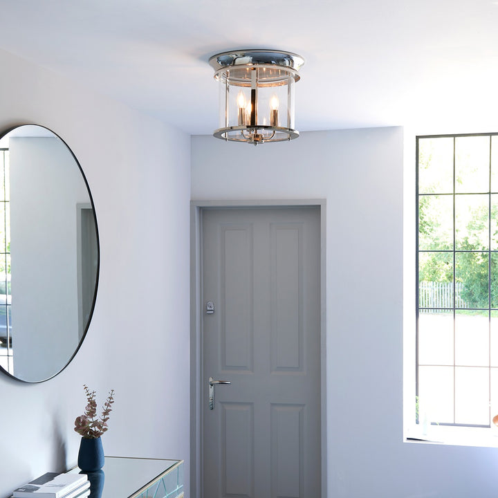 Hampworth 3 Ceiling Light - Silver Endon 5