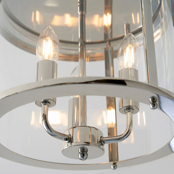 Hampworth 3 Ceiling Light - Silver Endon 6