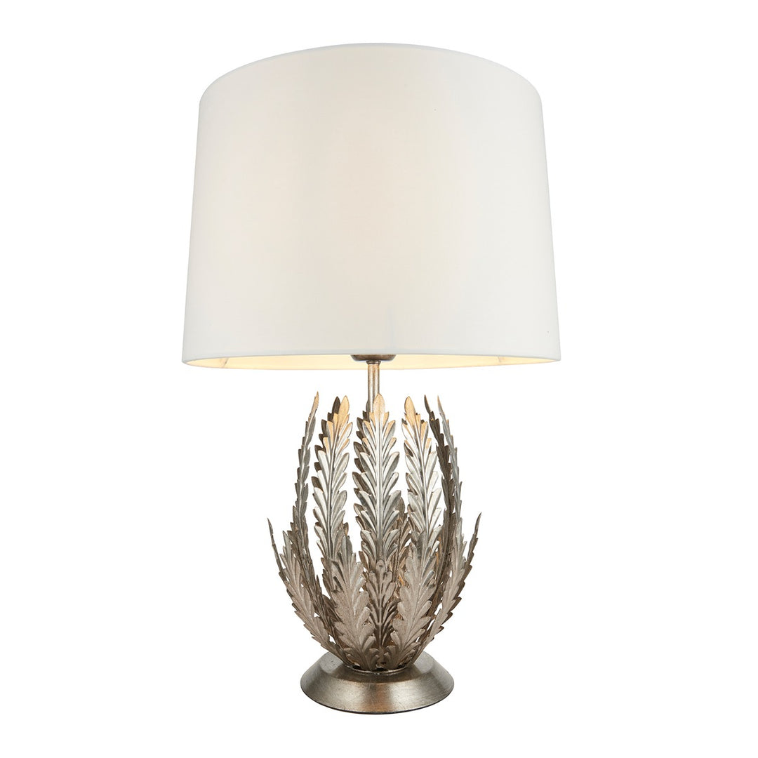 Delphine Leaf Table Lamp - Silver Endon 1
