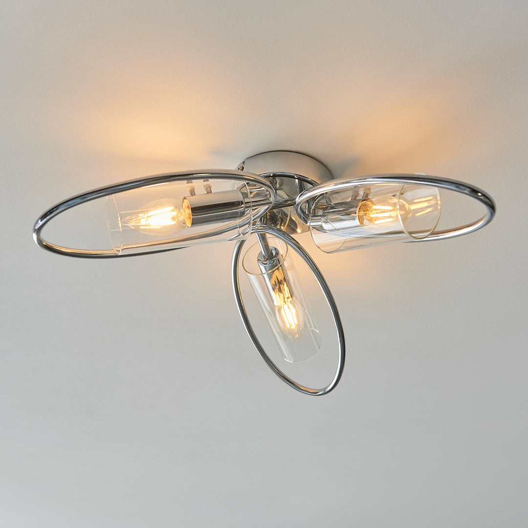 Amari 3 Ceiling Light - Chrome Endon 2
