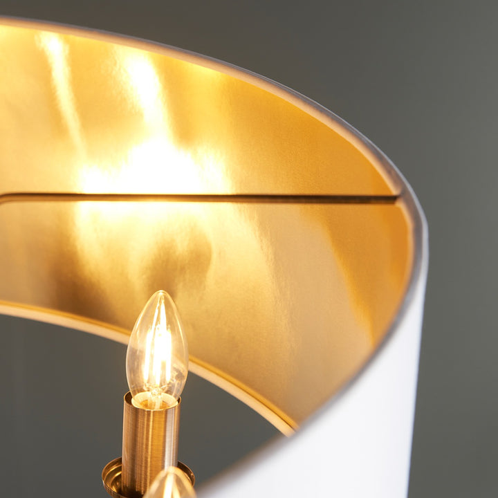 Highclere 8 Pendant Light - Antique Brass Endon 8