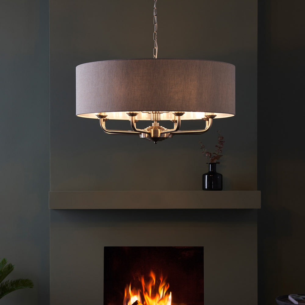 Highclere 8 Pendant Light - Chrome Endon 2