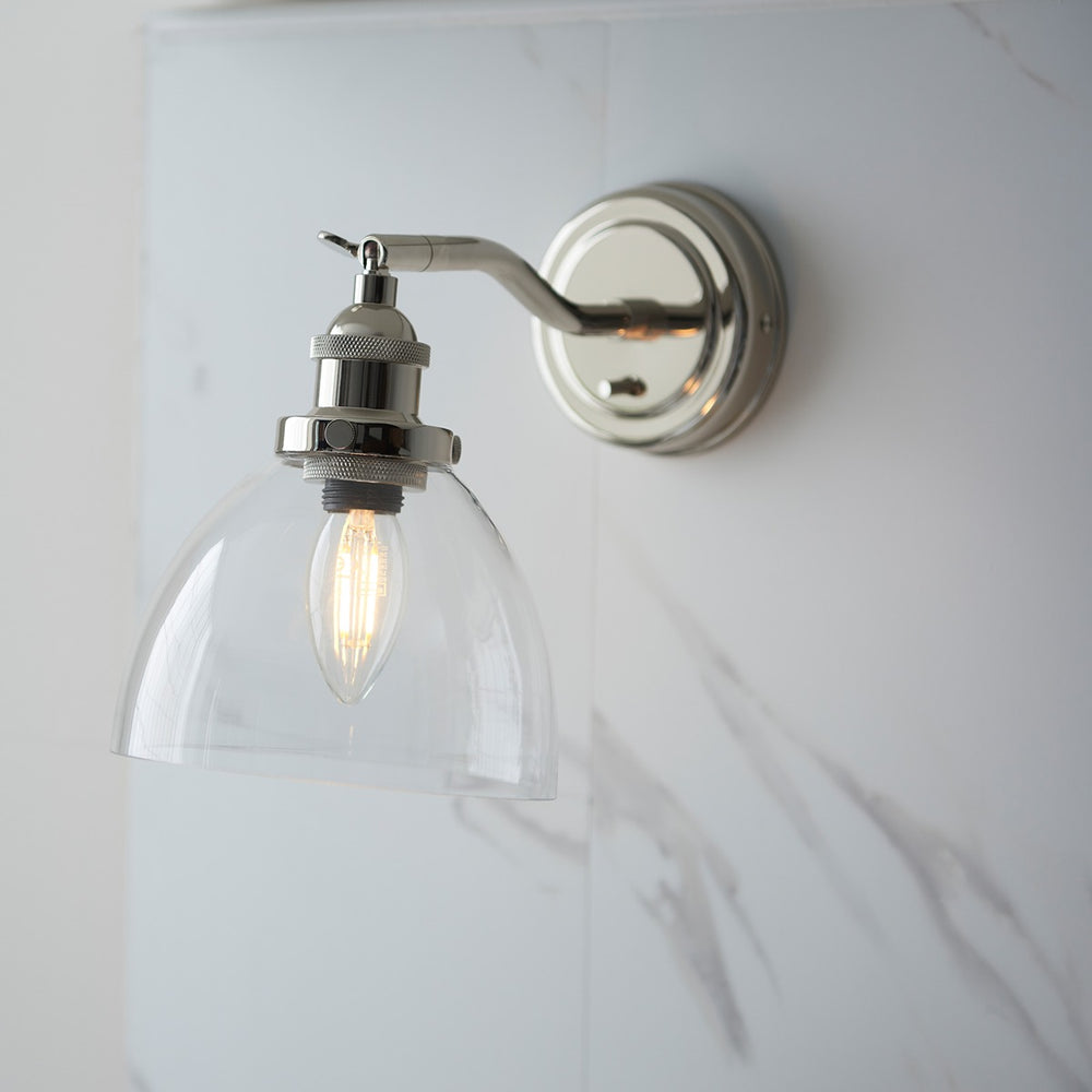 Hendon Wall Light - Bright Nickel Endon 2