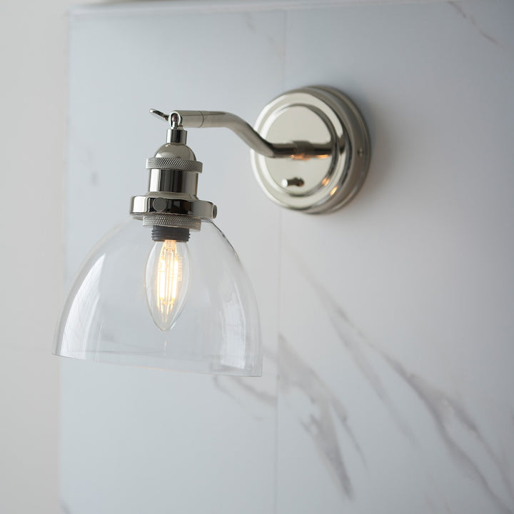 Hendon Wall Light - Bright Nickel Endon 2