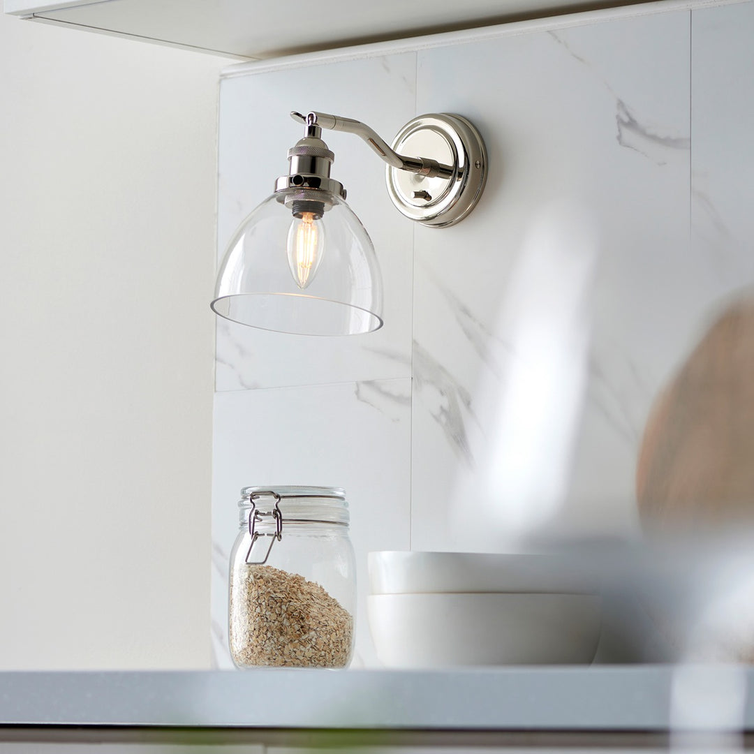 Hendon Wall Light - Bright Nickel Endon 6