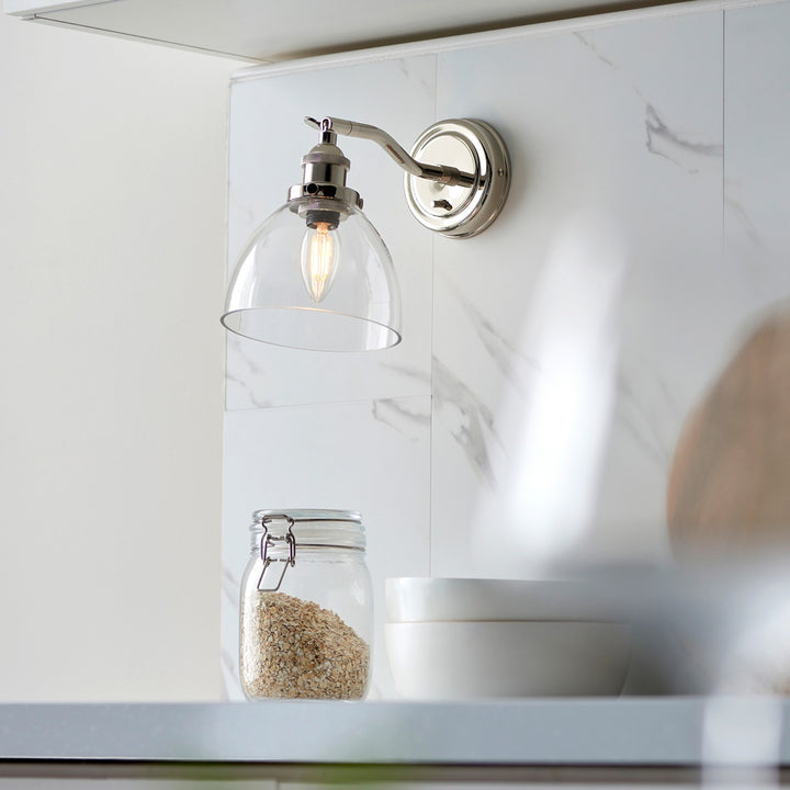 Hendon Wall Light - Bright Nickel Endon 6