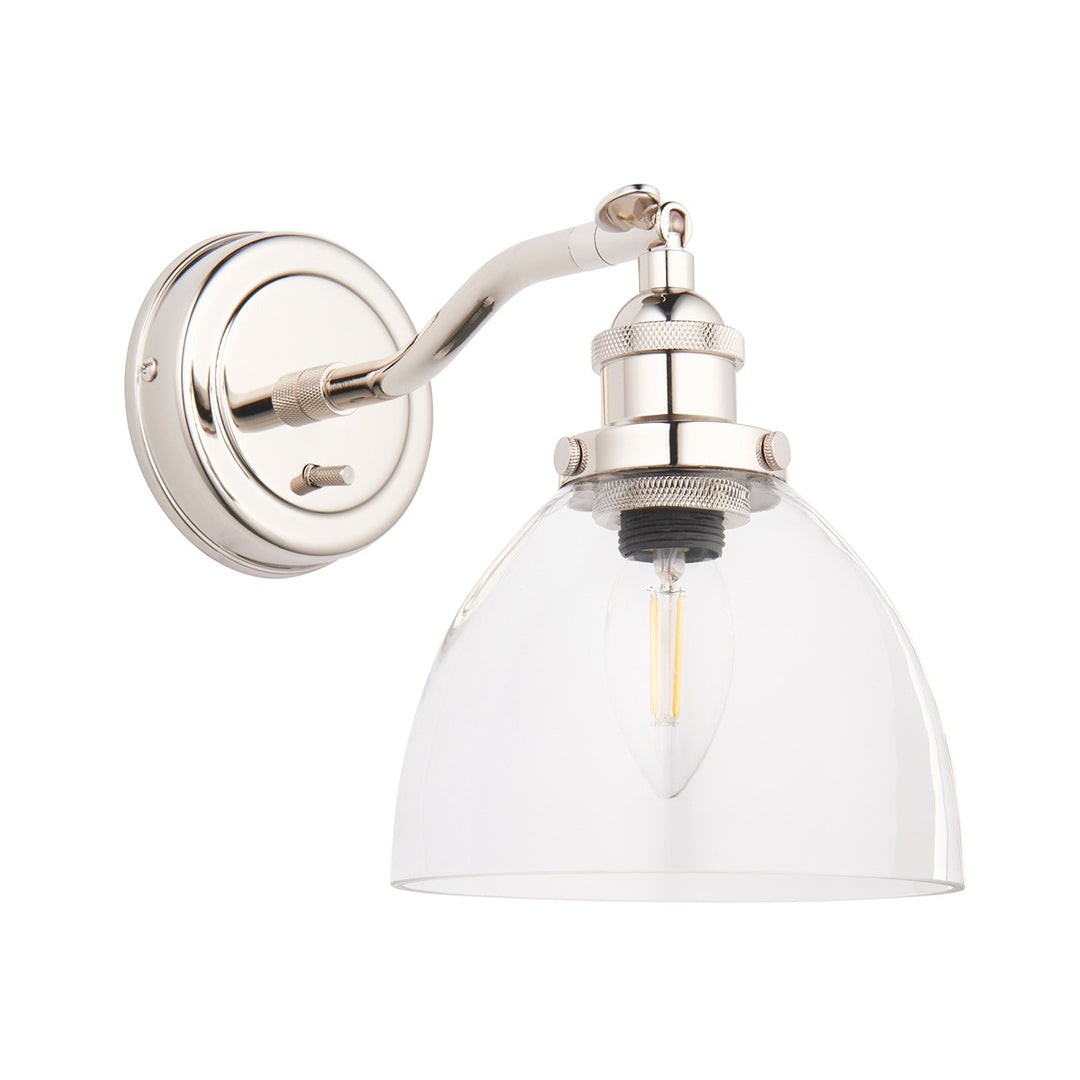 Hendon Wall Light - Bright Nickel Endon 1