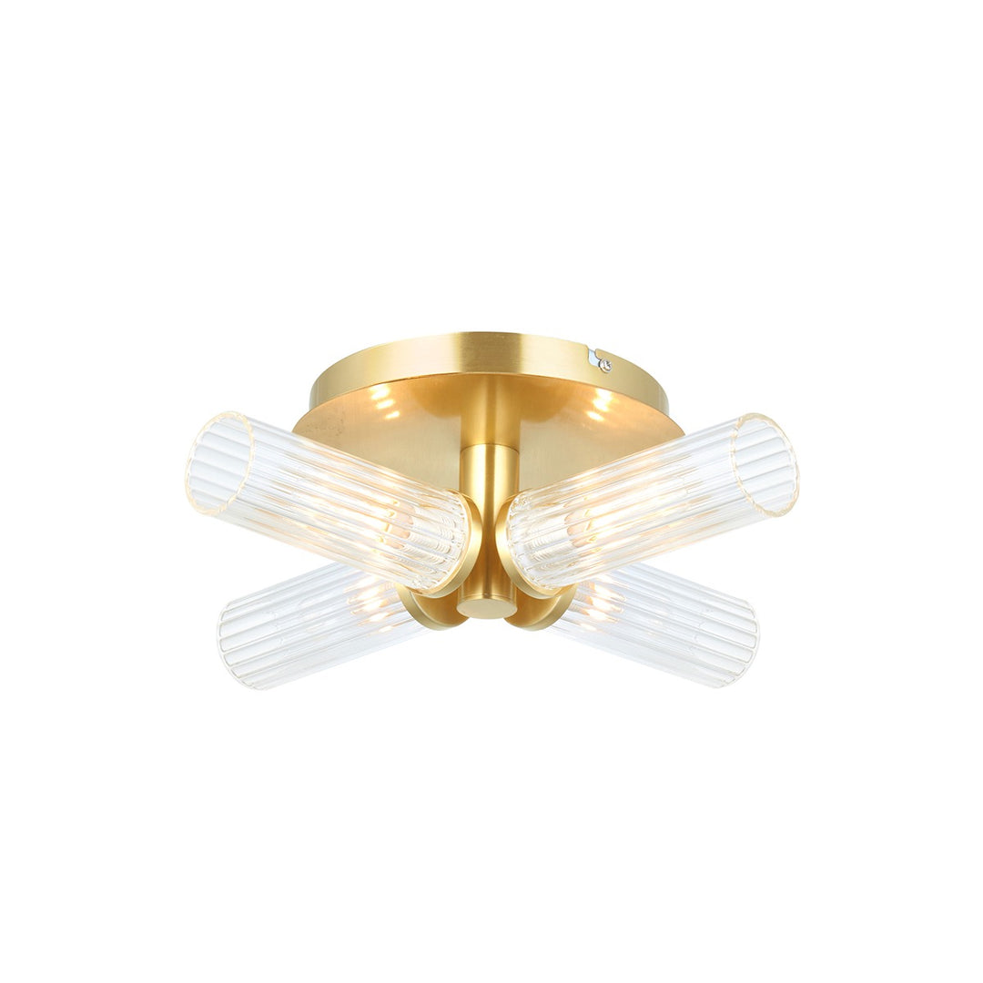 Talo 4 Bathroom Ceiling Light - Brass Endon 1