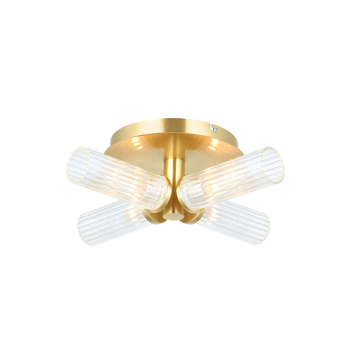 Talo 4 Bathroom Ceiling Light - Brass Endon 1