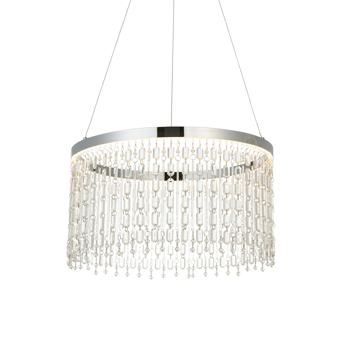 Liliana Crystal Pendant Light - Chrome Endon 1