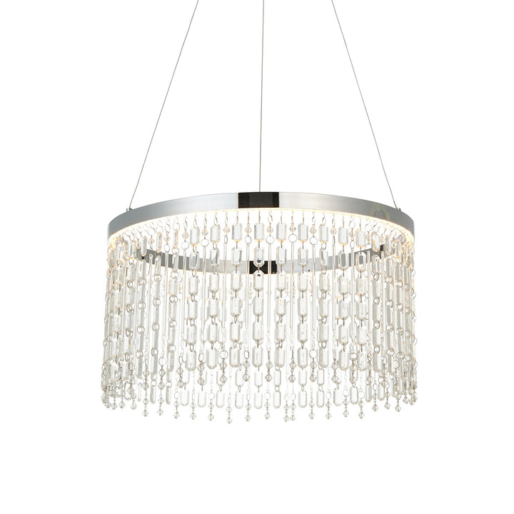 Liliana Crystal Pendant Light - Chrome Endon 1