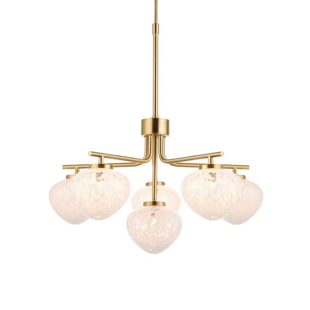 Marlo 6 Light Pendant Light - Satin Brass Endon 6