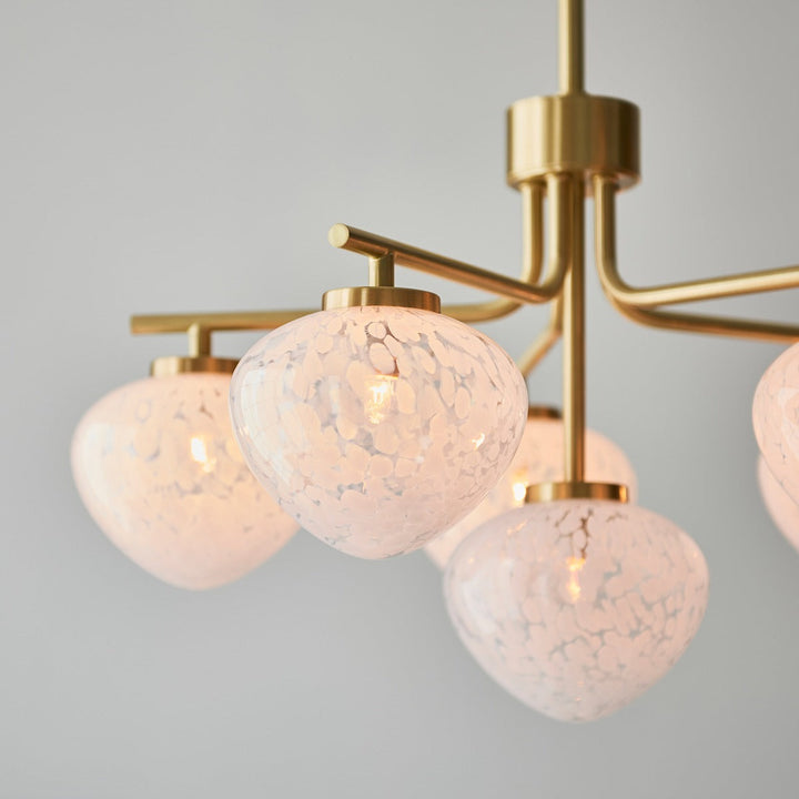 Marlo 6 Light Pendant Light - Satin Brass Endon 3