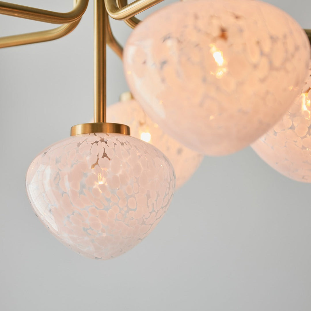 Marlo 6 Light Pendant Light - Satin Brass Endon 4