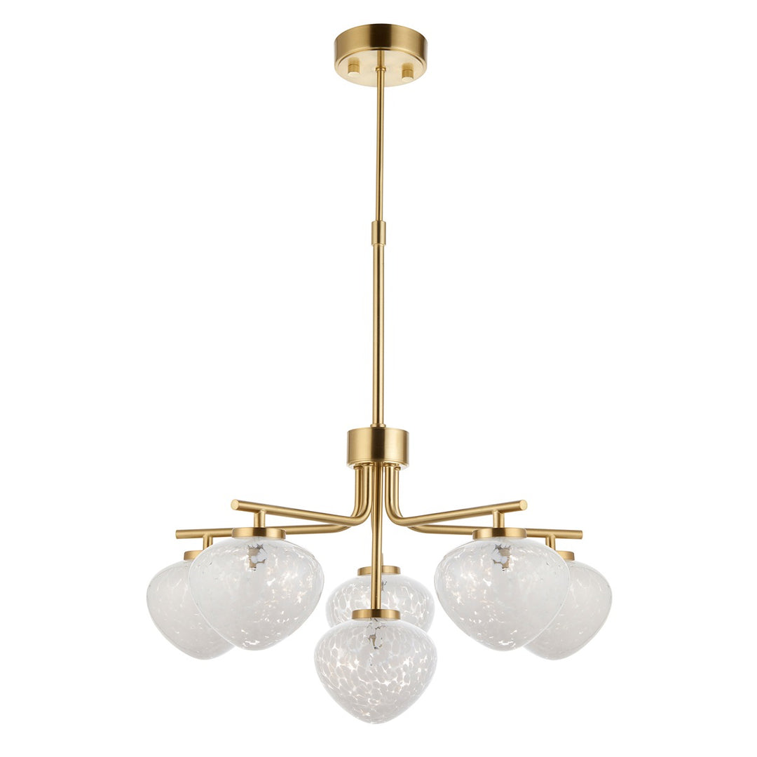 Marlo 6 Light Pendant Light - Satin Brass Endon 1
