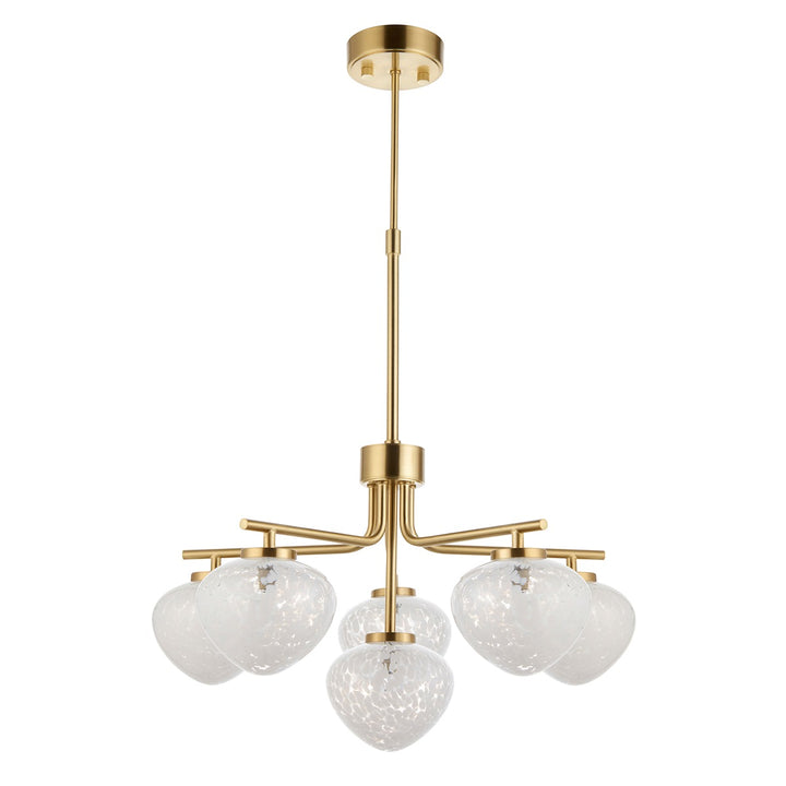 Marlo 6 Light Pendant Light - Satin Brass Endon 1
